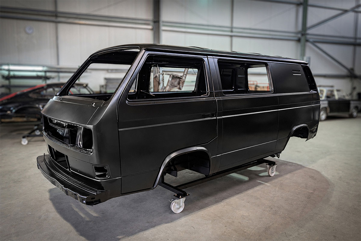 Volkswagen VW T3 mit professioneller KTL-Beschichtung für dauerhaften Rostschutz bei Carblast