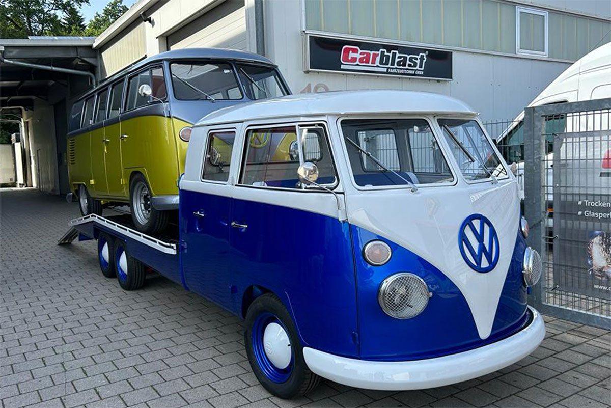 Classic-Car-Rohbaukarosserie bei professioneller Ganzlackierung und Beschichtung durch AutoCoat
